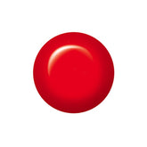 Swatch of IBD Eye-Poppie – bright poppy red gel polish with a high-shine cream finish and vivid pigment.